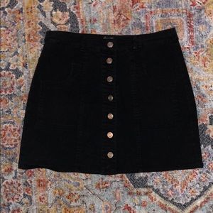 Black Jean Skirt